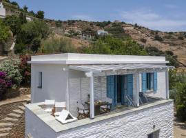 The White House by the beach, villa in Andros