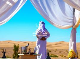 Sahara Desert Camping Merzouga & Erg Chebbi Dunes, glamping site in Erfoud