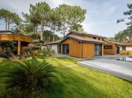 Villa 5 chambres à Biscarrosse avec piscine chauffée, wifi, proche océan - FR-1-521-18