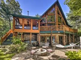 Serene Lakefront Lodge with Docks on 8 Acres!