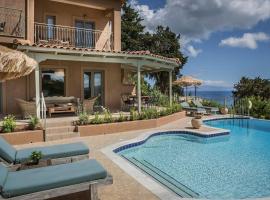 Unique Kefalonia Ionian Beach Villa, hotel i Lourdata