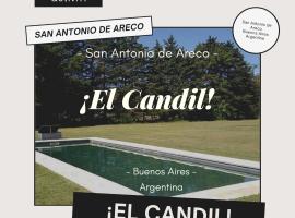 El Candil, atostogų namelis mieste San Andres de Gilesas