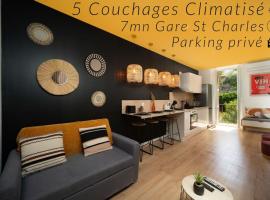 apartment air conditioning balcony 5 couchages