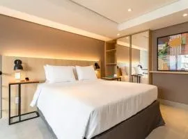 Cozzy Suites Paraíso Hotel、サンパウロの駐車場付きホテル