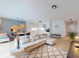 Sublime modern family apartment of 2 bedrooms, feriebolig i Leukerbad