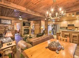 Riverfront Helen Cabin with Hot Tub and Deck!