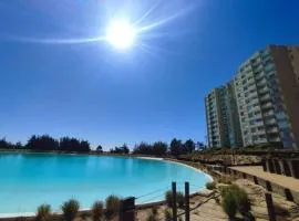 Maravilloso Depto 2D2B en Condominio LagunaMar con Vista Hermosa a la Laguna Estacionamiento y Piscina