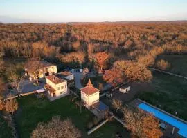 Domaine de Fangal, Pgeonnier 2p, maison 8p - piscine 25m - gîtes climatisés