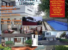 Vila Dinar Garden View, rental liburan di Lembang