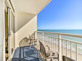 Oceanfront Myrtle Beach Condo with Balcony!, хотел близо до Увеселителен парк „Фемили Кингдъм“, Мъртъл Бийч