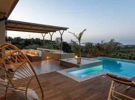 Rizes Villa, Jacuzzi & Pool amid Olive Trees
