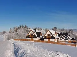 Domki na Wierchu - widok na góry i Kotelnice