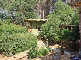 cabaña rustica LEMU isla negra, būstas prie paplūdimio mieste Isla Negra