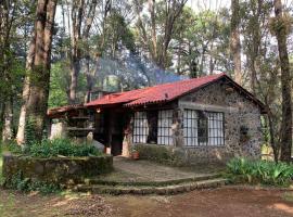 Hermosa caba&ntilde;a en el bosque，Tres Mar&iacute;as的木屋