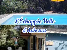 Chalet Le Petit olivier , gite l Echapée Belle Aubenas