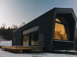 Cabin Westerwald Sauna zubuchbar, hotel barato en Niederdreisbach