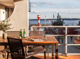 Apartmenthaus Hafenspitze Ap 5 - "am Yachthafen 5" - Blickrichtung offenes MeerStrandpromenade - a72320, apartment in Eckernförde