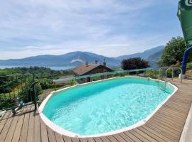 Lovely home with pool and views! - Casa Betulle, hotell med parkering i San Bernardino Verbano