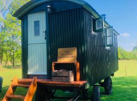The Big Green Shepherds Hut