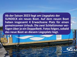 SUNDECK - Stern Hausboot โรงแรมในBurgtiefe auf Fehmarn 