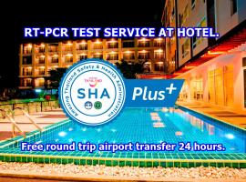 Sinsuvarn Airport Suite Hotel SHA Extra Plus Certified B5040, hotelli Lat Krabangissa lähellä lentokenttää Suvarnabhumin lentokenttä - BKK 