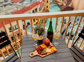 NEW Modern Venice Best View and Balcony, Fast Wifi at McKinley Hill 1BR interconnected to Venice Grand Canal Mall – hotel w pobliżu miejsca Sala bankietowa The Blue Leaf Events Pavilion w mieście Manila