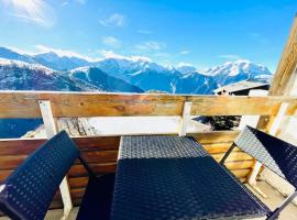 Apartment amazing view in Alpe Huez, 4 person, apartman LʼHuez városában 