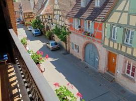 Un balcon sur les toits, appartement in Beblenheim