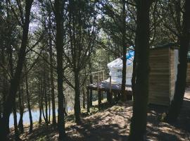 Raven Yurt - Yurtopia, tented camp en Aberystwyth