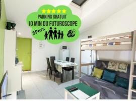 Appartement entier meublé à Beaumont proche Futuroscope et Poitiers Technopole, hotel perto de Campo de Golfe Haut Poitou, Beaumont