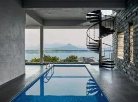 SaffronStays Ahilya Waters by Kosha Villas, Pawna - pool villa with panoramic view of Pawna Lake