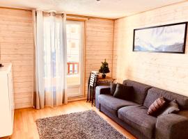 2 room apartment 200m from the slopes In the heart of the ski resort, cabaña o casa de campo en Valberg