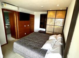 Ap climatizado com vista mar no Rio Vermelho, hotel com acessibilidade em Salvador