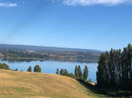 Cabaña Altos de Quento 2 c desayuno entre 17 junio y 6 julio, sumarbústaður í Castro