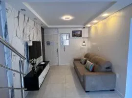 Duplex Pé na Areia - 3 Quartos - Vista para o Mar - Até 08 Pessoas