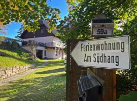Ferienwohnung-Am-Suedhang, khách sạn gần Cung điện Weesenstein, Müglitztal
