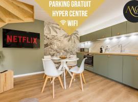 Le Green Duplex - Clim - Parking - Netflix - Melina & Alfred, hotel ieftin din Auterive