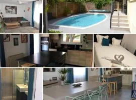 Jolie Villa, Piscine, 10min centre ville, WIFI