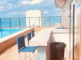 Vista mar farol da Barra