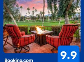 Spectacular condo with private golf privileges includes golf cart on Monterey Country Club !!, hotel di Palm Desert