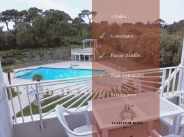 Superbe appartement avec piscine chauffée et parking privé - La Clé Chaumoise, hotell i La Rudelière