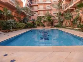 Beautiful, great equipped 122 m holiday apartment near Majorelle Garden and Gueliz with pool views and a large balcony and terrace