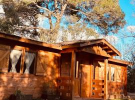 Chalet bois jacuzzi, chalet de montaña en Bessan