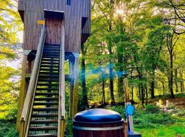 L'étape en forêt, chalet a Saint-Sever-Calvados