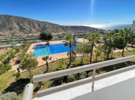 Appartement vue sur piscine et sur mer, hôtel à Taghazout près de : Atlantica Parc Aquatique