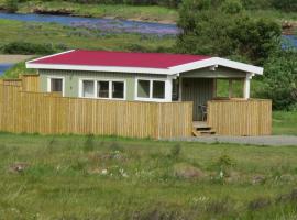 Hvammur 5 with private hot tub, holiday rental in Drangsnes