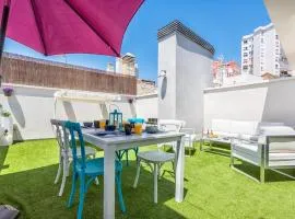 Atico Terraza Privada Piscina Centro AC Nuevo 1hab