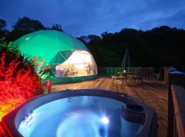 Sunridge Geodome with private Hot tub, khách sạn gia đình ở Plymouth