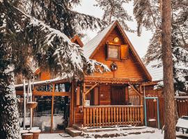 Tiny Wooden Cottage -Covasna, kalnų namelis mieste Reci