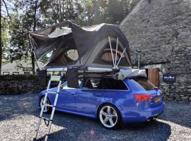 Shackleton Rooftop Tent Rental from ElectricExplorers, glamping site in Hawkshead